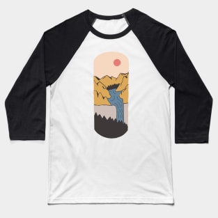 Mountain Sketch Baseball T-Shirt